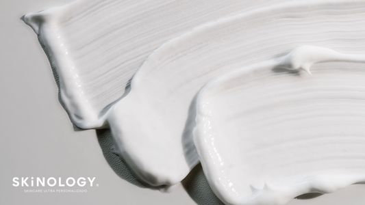 texturas diferentes de cremas skinology skincare personalizado
